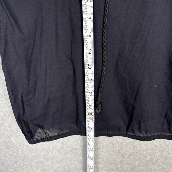 Michael Kors Top Womens Large Navy Embellished Popover Thin Boho Blouse READ - Picture 7 of 13